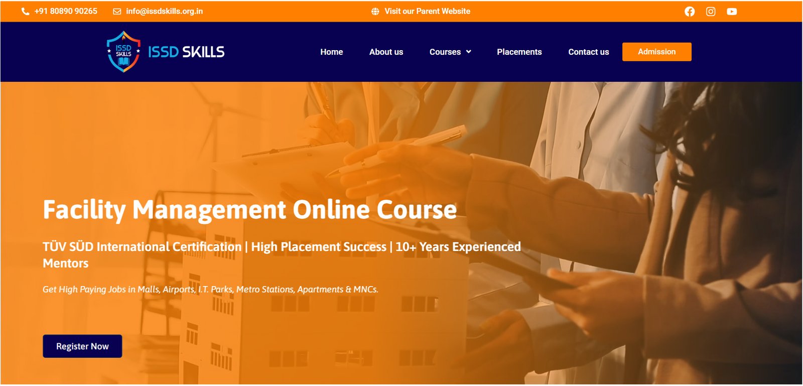 ISSDSkills.org.in Website Screenshot